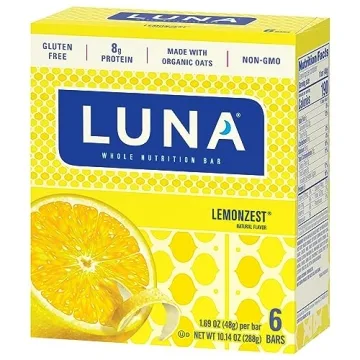 LUNA Bar LemonZest - Protein-Rich Gluten-Free Snack