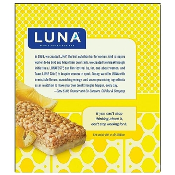 LUNA Bar LemonZest - Protein-Rich Gluten-Free Snack
