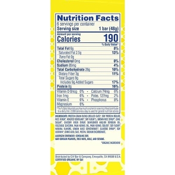 LUNA Bar LemonZest - Protein-Rich Gluten-Free Snack