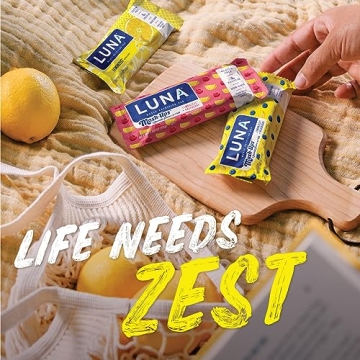 LUNA Bar LemonZest - Protein-Rich Gluten-Free Snack