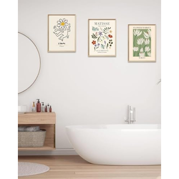 Framed Matisse Canvas Wall Art Set of 3 for Bedroom