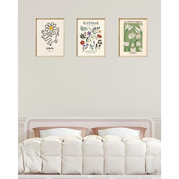 Framed Matisse Canvas Wall Art Set of 3 for Bedroom