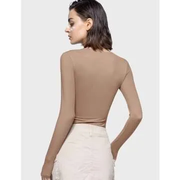 PUMIEY Long Sleeve Shirts for Women - Chic and Comfy Tops