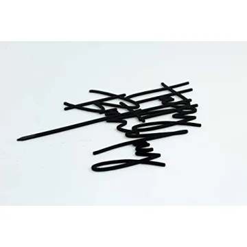 Durable Black Acrylic DIY Happy Birthday Cake Topper