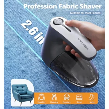 POPCHOSE Rechargeable Fabric Shaver for Lint Removal