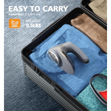 POPCHOSE Rechargeable Fabric Shaver for Lint Removal