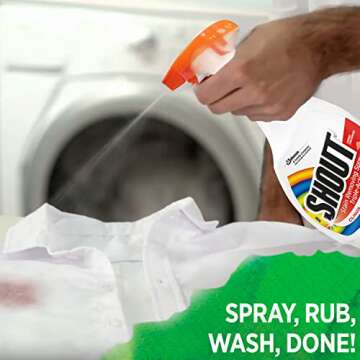 Shout Trigger Laundry Stain Remover Liquid, Fresh Scent, 500ml