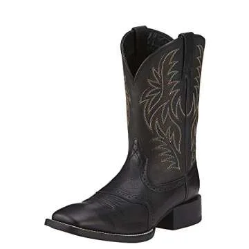 ARIAT BMVY9 Mens Sport Square Toe Western Boot – Durable Comfort from Day One