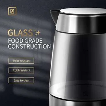 Taylor Swoden Glass Electric Water Kettle for Tea & Coffee