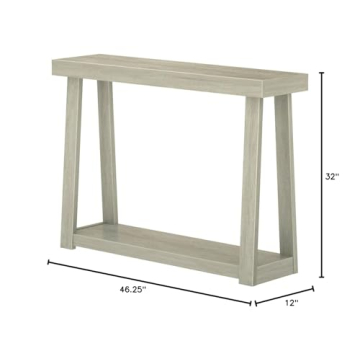 Stylish Solid Pine Console Table with Storage