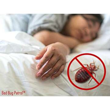 Bed Bug Travel Spray by Bed Bug Patrol - Natural Bed Bug Killer - Child & Pet Safe - Plant Based - Non-Toxic - TSA Approved - for Hotels, Airbnb, Rideshare, Luggage - 3oz Travel Size