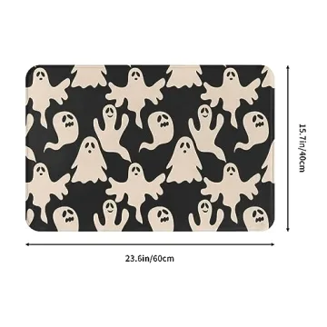 Cute Non-Slip Halloween Bathroom Rug for Home Use