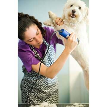 Andis – 23275, Ultra Edge Detachable Blade Clipper - Super 2-Speed Rotary Motor with Minimal Noise, 3400-4400 Strokes per Minute, Includes 14-Inch Heavy-Duty Cord – for Dogs, Coats & Breeds, Blue