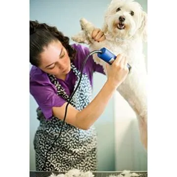 Andis – 23275, Ultra Edge Detachable Blade Clipper - Super 2-Speed Rotary Motor with Minimal Noise, 3400-4400 Strokes per Minute, Includes 14-Inch Heavy-Duty Cord – for Dogs, Coats & Breeds, Blue