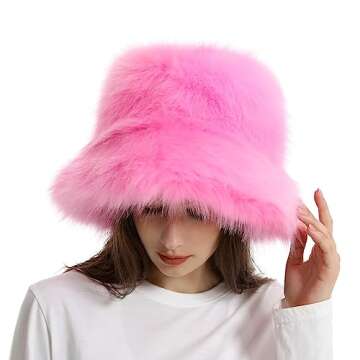 Warm Fuzzy Bucket Hat for Stylish Winter Looks