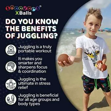 speevers Professional Juggling Balls Set: Soft, Durable, and Non-Slip for Beginners & Pros - Indoor & Outdoor Fun, Skill Development & Stress Relief - 3 Pack with Carry Bag (Orange 4.2 oz)