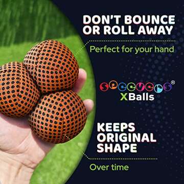speevers Professional Juggling Balls Set: Soft, Durable, and Non-Slip for Beginners & Pros - Indoor & Outdoor Fun, Skill Development & Stress Relief - 3 Pack with Carry Bag (Orange 4.2 oz)