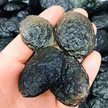 Unique Raw Moldavite Rough Stone for Home and Healing