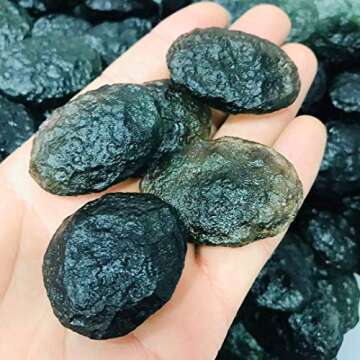 Unique Raw Moldavite Rough Stone for Home and Healing