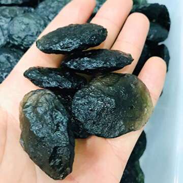 Unique Raw Moldavite Rough Stone for Home and Healing