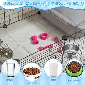Durable 8 Pcs Stainless Steel Dog Crate Water Bowls