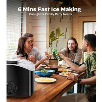 Marsail Nugget Ice Maker - Self-Cleaning Countertop Machine for Chewable Ice