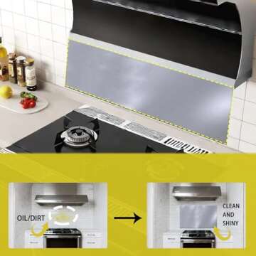 Durable SHACO 24 x 30 Inch Stainless Steel Backsplash