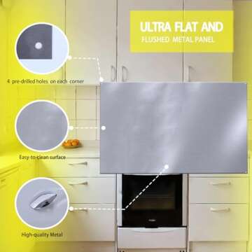 Durable SHACO 24 x 30 Inch Stainless Steel Backsplash