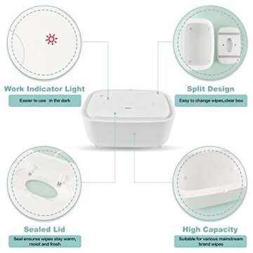 Baby Wipe Warmer and Dispenser for Comfortable Use
