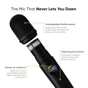 Bowens Wireless Karaoke Microphone System with Echo Control