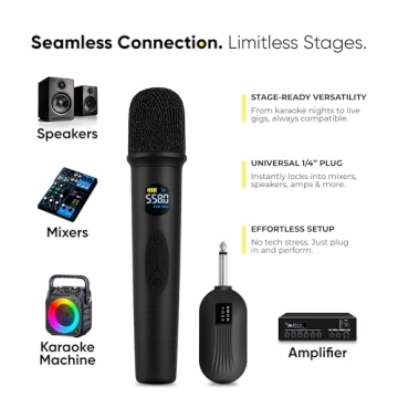 Bowens Wireless Karaoke Microphone System with Echo Control