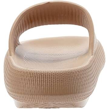 BRONAX Slides for Women Tan EVA Pillow Recovery Slippers House Home Sandals Sandles for Ladies Female Comfy Cushioned Thick Sole 35-36 Brown