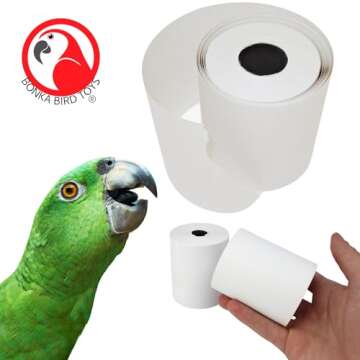 Bonka Bird Toys 3135 Pk2 Large Shredmaster Refill for Birds, 3" Tall x 2.25" Wide, 100% Bird-Safe Ma...