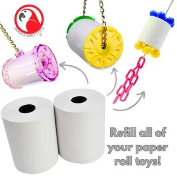 Bonka Bird Toys 3135 Pk2 Large Shredmaster Refill for Birds, 3" Tall x 2.25" Wide, 100% Bird-Safe Materials, Designed for Large Shredmaster Toy, Ideal for Medium to Large Birds