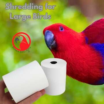 Bonka Bird Toys 3135 Pk2 Large Shredmaster Refill for Birds, 3" Tall x 2.25" Wide, 100% Bird-Safe Materials, Designed for Large Shredmaster Toy, Ideal for Medium to Large Birds