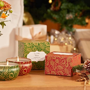 LA JOLIE MUSE Christmas Candles Winter Gift Set