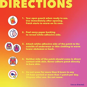 Midol Heat Vibes Menstrual Patches 3 ct for Pain Relief