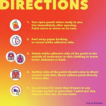 Midol Heat Vibes Menstrual Patches 3 ct for Pain Relief