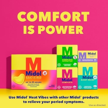 Midol Heat Vibes Menstrual Patches 3 ct for Pain Relief
