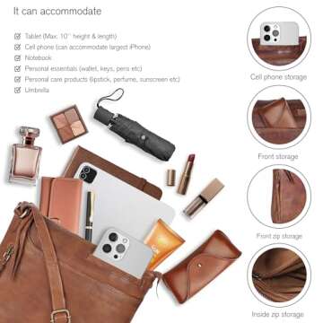 Leather Crossbody Bags for Women - Stylish Sling Handbags