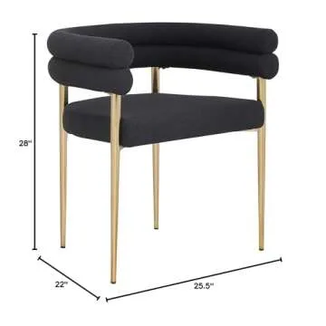 Stylish Meridian Furniture Boucle Dining Chair Set