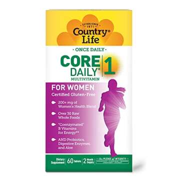 Country Life Women’s Core 1 Daily Multivitamin with Iron and Probiotics