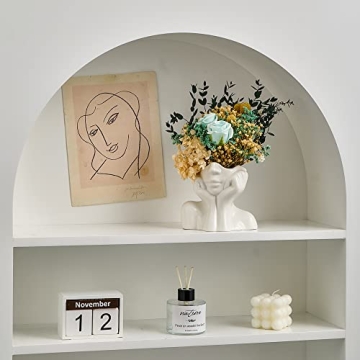 FJS Ceramic Face Flower Vase - Stylish Home Decor