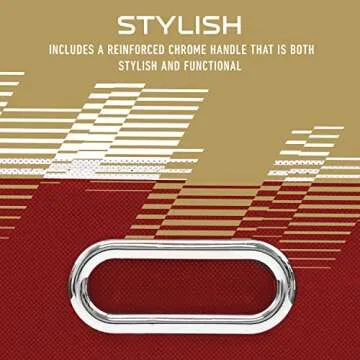 Franklin Sports NFL San Francisco 49ers Collapsible Storage Bin NFL Folding Cube Storage Container Fits Bin Organizers Fabric NFL Team Storage Cubes One Size