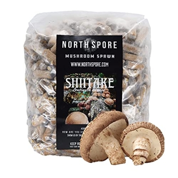 North Spore Organic Shiitake (500 ct) Mushroom Plugs for Logs | Premium Quality Mushroom Plug Spawn ...