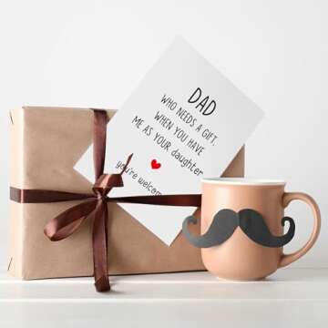 Father's Day Gifts for Dad - Funny Card & Gag Gifts from Daughter