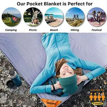 Browntrek Pocket Blanket Compact Picnic Water Resistant
