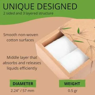 Beautiful Mind Cotton Rounds - Eco-Friendly 200 Count