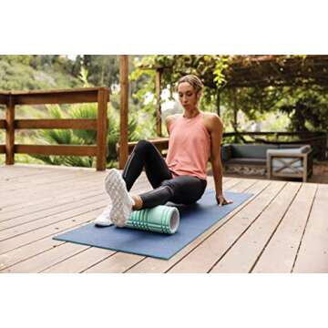 TRIGGERPOINT Performance Therapy Grid Foam Roller for Exercise, Deep Tissue Massage and Muscle Recovery, Original (13-Inch), Mint
