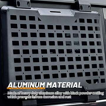 FURYENGRAVER Molle Panel for Jeep Wrangler JL 2018-2025